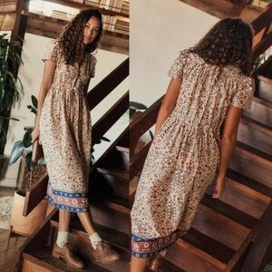 Christy Dawn The Dawn Dress In Sand Anemone Vine